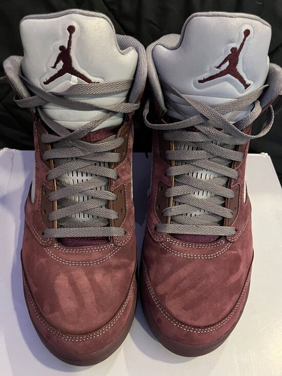 ? Jordan 5 Burgundy Size 12 Men Very Clean No Box ? main image 4